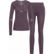 Odlo Women's Set Long Fundamentals Performance Warm Gray Ridge