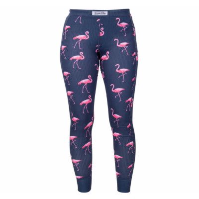 Pants Baselayer W, Navy Flamingo, 44,  Funktionsunderställ