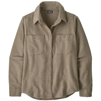 Patagonia W's Fjord Flannel Shirt Whole Weave: Seabird Grey