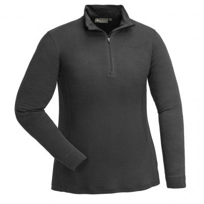 Pinewood Abisko Merino Base Layer Halfzip DAM Röksvart