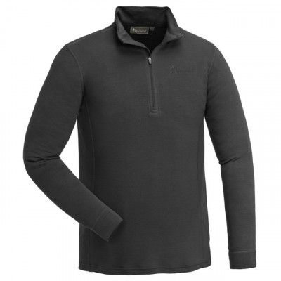 Pinewood Abisko Merino Baselayer Halfzip RÃ¶ksvart