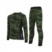 Print Merino Set, Green, 160, Lindberg