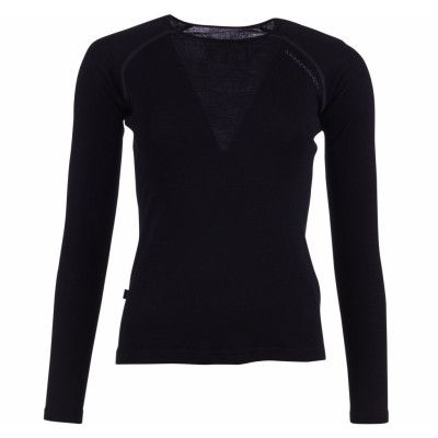 Pure Merino Crewneck W, Black, 38,  Outdoor