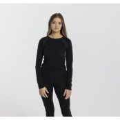 Pure Merino Wool Crewneck W, Black, 46, Ullunderställ