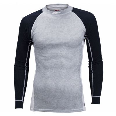 Racex Bodyw Ls M, Grey Melange, S,  Swix Längdkläder
