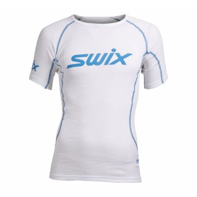 Racex Bodyw Ss Mens, Bright White/Aqua, S,  Swix Längdkläder
