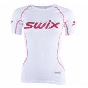 Racex Bodyw Ss Womens, Bright White/Bright Fuchsia, L,  Swix Längdkläder