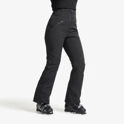 Raise Softshell Ski Pants Dam Black, Storlek:2XL