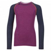 Rav 100%  Round Neck  Jr, Beetroot/Granite/Coral Rose, 8,  Ulvang