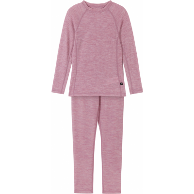 Reima Kids' Thermal Set Kinsei Grey Pink