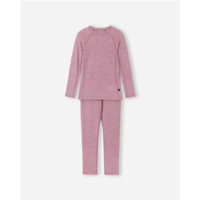 Reima Wool base layer set, Kinsei Grey Pink