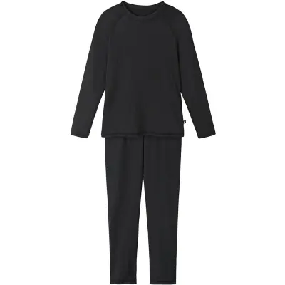 Reima Wool Base Layer Set Taitoa Black Black 120 cl