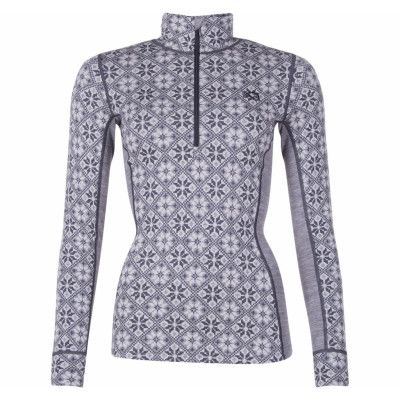 Rose Half Zip, Dove, L,  Ullunderställ