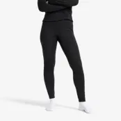 Route Merino Light Base Layer Pants Dam Black, Storlek:S