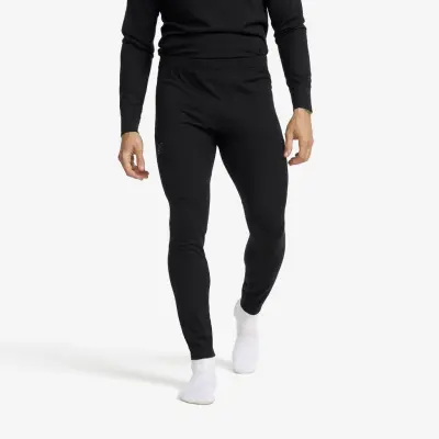 Route Merino Light Base Layer Pants Herr Black, Storlek:2XL
