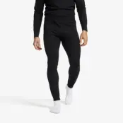 Route Merino Light Base Layer Pants Herr Black, Storlek:XL