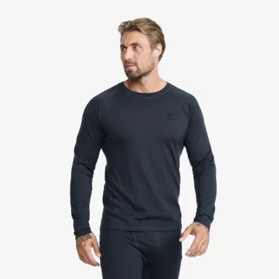 Route Merino Light Base Layer Top Herr Deep Navy, Storlek:L