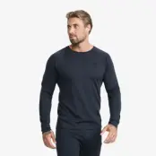 Route Merino Light Base Layer Top Herr Deep Navy, Storlek:XS