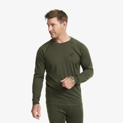 Route Merino Light Base Layer Top Herr Forest Night, Storlek:2XL