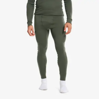 Route Merino Warm Base Layer Pants Herr Kambaba Green, Storlek:S