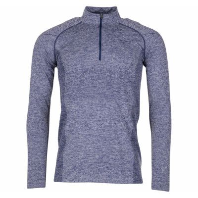 Seamless Performance Halfzip S, Navy Melange, S/M,  Funktionsunderställ