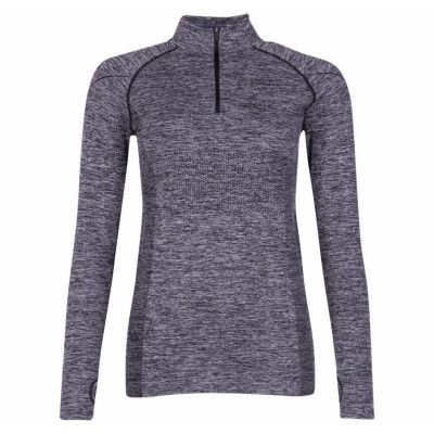 Seamless Performance Halfzip W, Grey Melange, 36/38,  Swedemount
