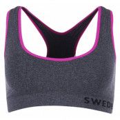 Seamless Top, Dk Grey Melange/Fresh Pink, Xs/S,  Sport-Bh