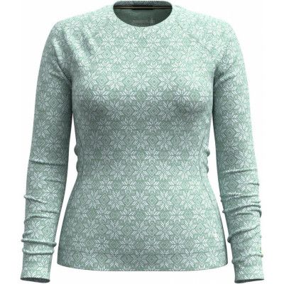 Smartwool Women's Merino 250 Baselayer Crew Boxed Arctic Green Digi Snow