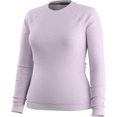 Smartwool Women's Merino 250 Baselayer Crew Boxed Lavender Sky Heather