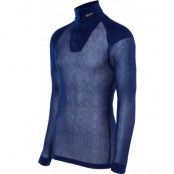 Brynje Unisex Super Thermo Zip Polo Shirt Navy