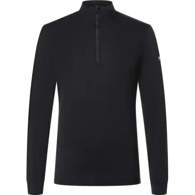 super.natural Men's Tundra175 Zip 1/4 Jet Black