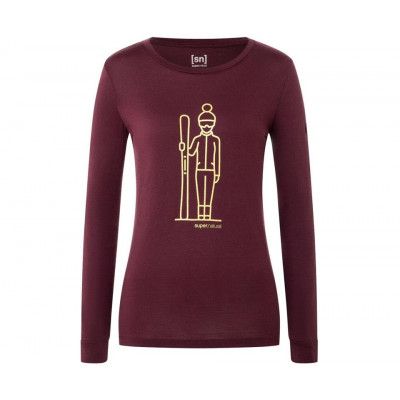 Super.natural Skianto LS Shirt Women Wine Tasting/Gold