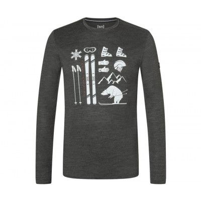 Super.natural Skiing Bear LS Shirt Men