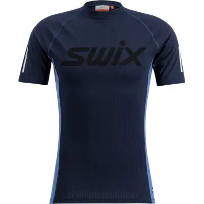 Swix Men's Roadline RaceX Short Sleeve Dark Navy/Lake Blue