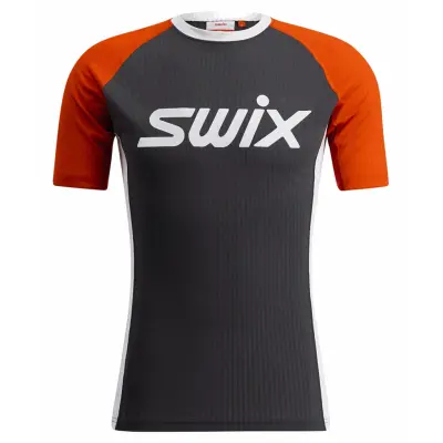 Swix RaceX Classic Short Sleeve M Magnet/Fiery Red