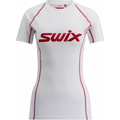 Swix Women's Racex Classic Short Sleeve Bright White/Swix Red