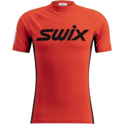 Swix Roadline Racex Short Sleeve M Fiery Red/Dark Navy