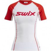 Swix Roadline Racex Short Sleeve W Bright White/Fiery Red