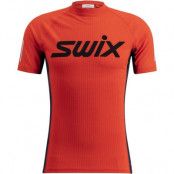 Swix V Roadline Racex Short Sleeve M Fiery Red/Dark Navy