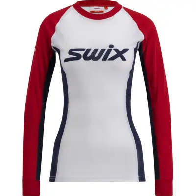 Swix Women's RaceX Classic Long Sleeve Swix Red/Bright White