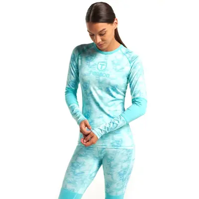 Tenson Baselayer Top Women Nebulosa - Turquoise - S