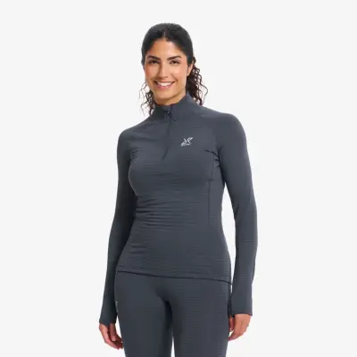 Tour Thermal Half-zip Base Layer Top Dam India Ink, Storlek:M