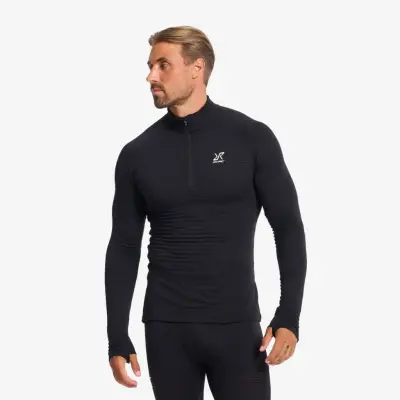 Tour Thermal Half-zip Base Layer Top Herr Black, Storlek:L