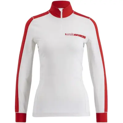 Triac Dry Long Sleeve W Bright White/Swix Red