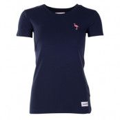 Tropic Logo Tee W, Navy Flamingo, 34, Strandkläder