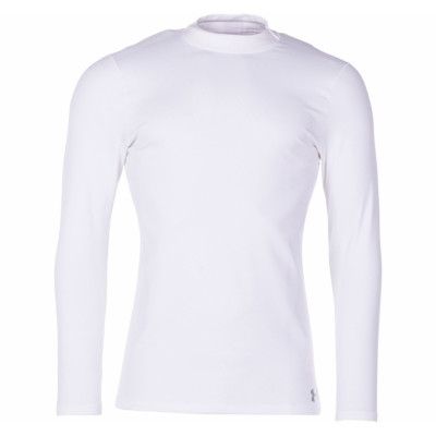 Ua Cg Armour Mock Fitted, White /  / Steel, Xl,  Under Armour