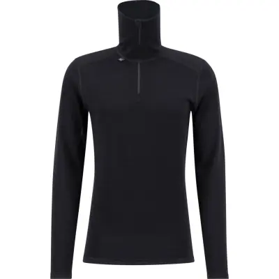 Ulvang Men's Comfort 200 Turtle Neck With Zip Black/Black