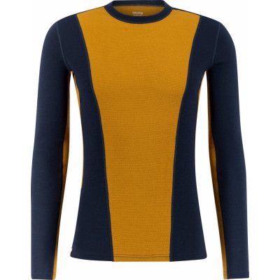 Ulvang Men's Peak Map Crew Baselayer Navy Blue/Cathay Spice