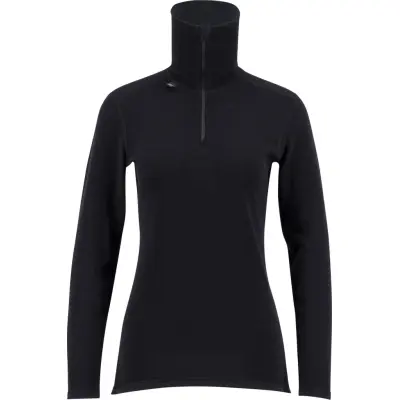 Ulvang Women's Comfort 200 Turtle Neck With Zip Black/Black