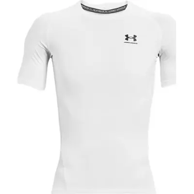 Under Armour Men's Ua Hg Armour Comp SS White